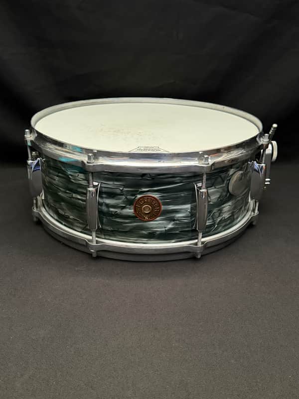 Gretsch Broadkaster Name Band 14" x 5,5" snare drum 1950's - Midnight Blue image 1