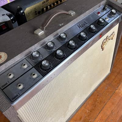 1964 Gibson Hawk Vintage 15 Watt 2x10 Tube Combo Amplifier image 8