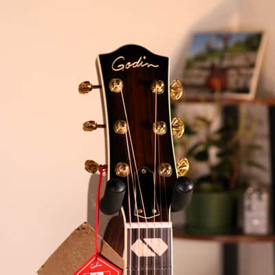 Godin Connaisseur MJ - Ebony Fingerboard, Sunsetburst Maho image 7