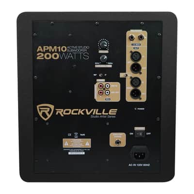 Rockville APM10C 10" 400 Watt Powered Home Theater Subwoofer Sub - Studio Sound image 6