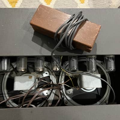 Vintage 1960’s Teisco 73 Tube Amplifier Twin 8” Speakers w Tremolo MIJ Japan Guitar Amp image 4