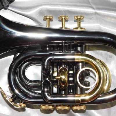 Allora MXPT-5801-BK Black Nickel Series Pocket Trumpet image 3