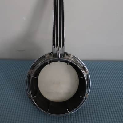 Vintage 1950s Dixie Ludwig Banjo-Lele Banjo Ukulele Very Rare All Metal Chrome Patent Pending Made In USA Banjolele image 10