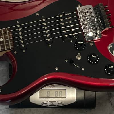 1984-85 Made in Japan Kramer Focus 3000 Left-Handed Lefty Candy Apple Red Strat Electric Guitar OHSC (Closet Queen) image 24