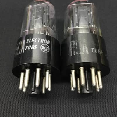 MATCHED PAIR RCA 6SN7GT Premium Audio VACUUM TUBES W/ Support Rods O.8643 image 2