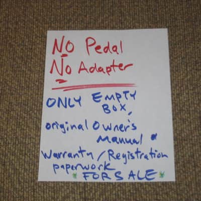 very lightly handled Electro-Harmonix EMPTY CARDBOARD BOX and original Owner's Manual + Warranty / Registration paperwork ONLY for POG2 Polyphonic Octave Generator (NO pedal / NO adapter) 2014 (can be home for different year POG2 pedal) image 3