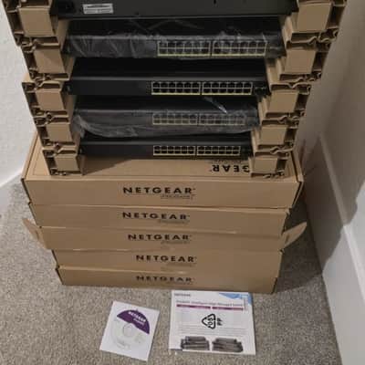LOT OF 5 NETGEAR ProSafe GSM7224P 24 Port Rack-Mountable Gigabit Ethernet Switch image 4
