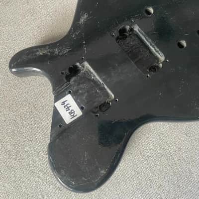 Black Basswood Guitar Single Cut Body image 6