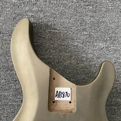 Silver Basswood Metallic Finish Bass Body image 4