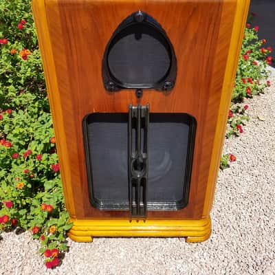 Zenith 6-S-256 Antique Radio Custom Guitar Amp Cabinet + Celestion G12S-50 speaker image 3