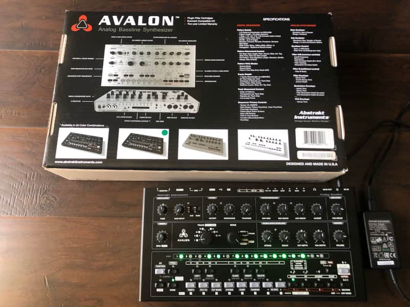 Abstrakt Instruments Avalon Analog Bassline Acid Synthesizer Custom Black Green TB-303 clone synth image 1