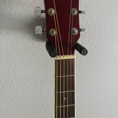 Carlo Robelli BW-F414THCE Thin-Body Acoustic Electric Guitar - Red Gloss image 4
