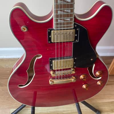 Washburn HB35-WRK Semi-Hollowbody 2010s - Wine Red image 4