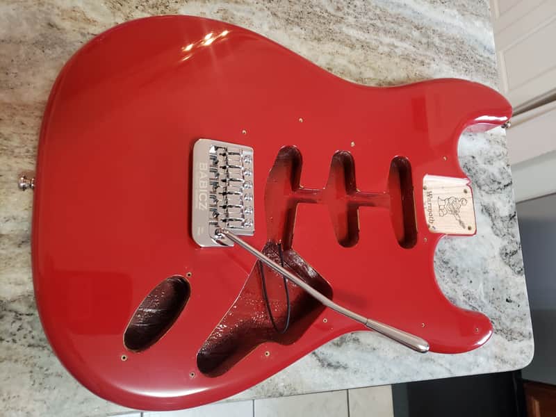 Warmoth Stratocaster Body Dakota Red Babicz Tremolo Bridge 4.3 Lbs image 1