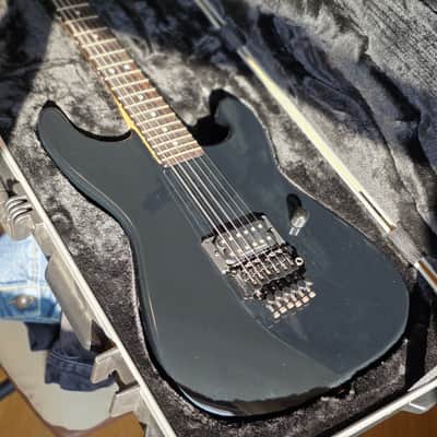 2005 Charvel USA Pointy Reissue San Dimas Metallic Black Floyd Rose w/OHSC (Built in Custom Shop) image 4