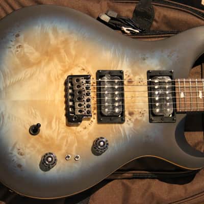 PRS Limited Edition SE "Exotic" Custom 24-08 Popular Burl Lake Blue Midnight Burst image 2