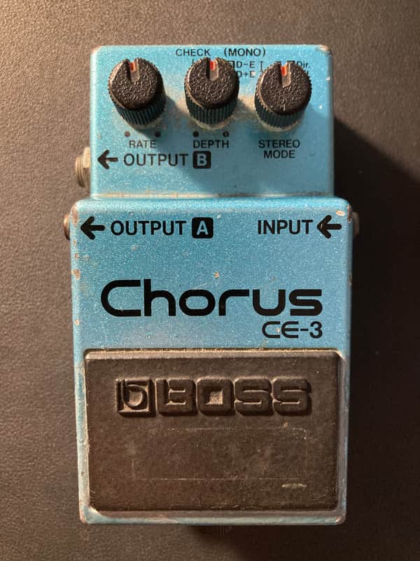 Boss CE-3 Chorus (Black Label) Sep 1983 - Blue Sparkle image 1