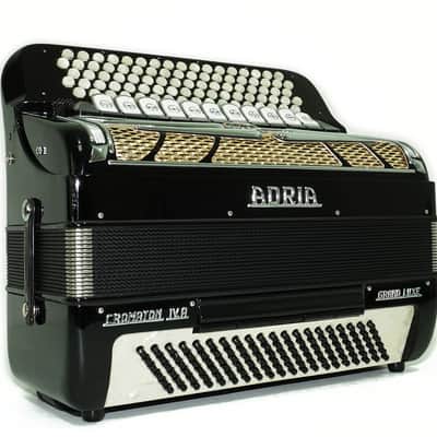 Adria Cromaton IV.A Grand Luxe 5 Row Button Accordion 120 Bass, made in Italy, Cassotto, C Griff, includes Straps and Hard Case, 2715 image 3