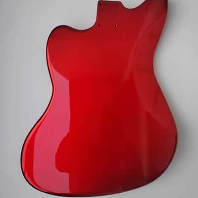 Metallic Red Guitar Jazzmaster Style Alder Wood Body image 2
