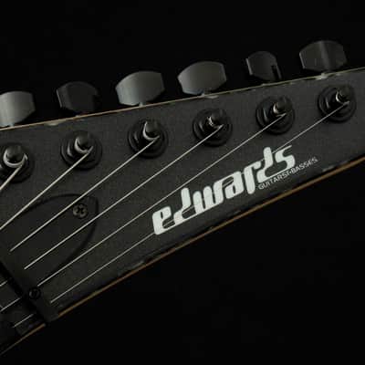 ESP EDWARDS E-ALEXI BLACKY w/ESP GB-30V -Metallic Black Satin with Gloss Black Pinstripe- #ED97932253 2025 [Made in Japan][Children of Bodom Alexi Laiho] image 5