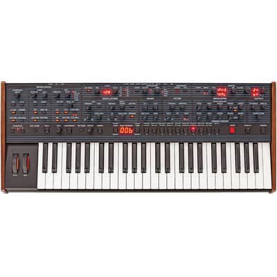 Sequential OB-6 49-Key 6-Voice Polyphonic Synthesizer - Black with Wood Sides PRE ORDER