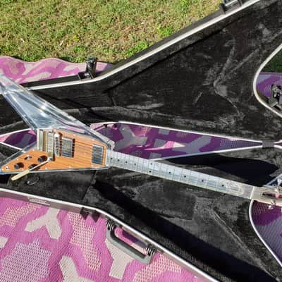 Electrical Guitar Company Brent Hinds Signature Flying V (Acrylic) 2015 Acrylic/Lucite, Wood image 1