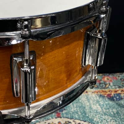 Rogers 14x5" Dyna-Sonic Snare Drum with Beavertail Lugs 2020s - Fruitwood Stain image 6