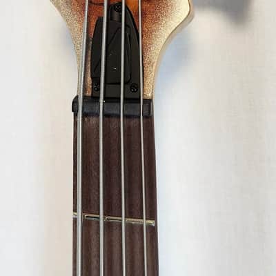 Ibanez SR400EPBDX SR Standard Bass, Poplar Burl Top, Mars Gold Metallic Burst image 10