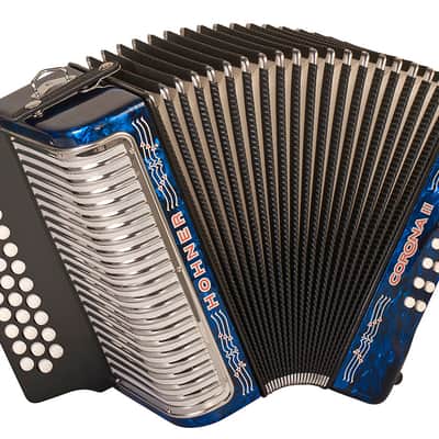 Hohner Corona II FBbEb Accordion - Pearl Dark Blue (3500BL) image 2