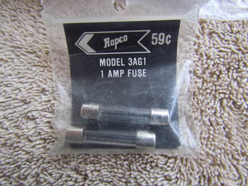 Rapco Model 3AG1  1 Amp Fuses Lot of 12 NOS Rapco 1 Amp Fuses In Original Packaging image 1