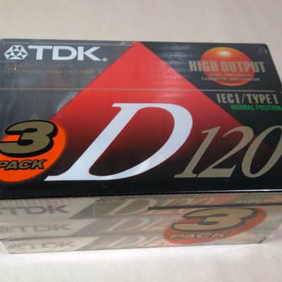 3 TDK D-120 D120 IEC Rare Type I Normal Hi Output NOS Sealed Cassette Tapes Cassette Tapes image 2