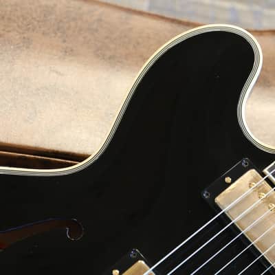 2022 Gibson Custom Shop '59 ES-355 Reissue Semi-Hollow Electric Guitar Ebony + COA OHSC image 3
