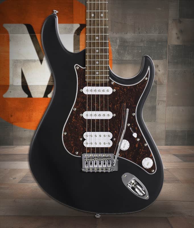 Cort G110OPBK G Series Double Cutaway Electric Guitar - Open Pore Black (G110OPBK-U) image 1
