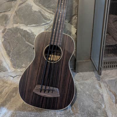 Kala U-Bass Fretless Striped Ebony with Bag image 2