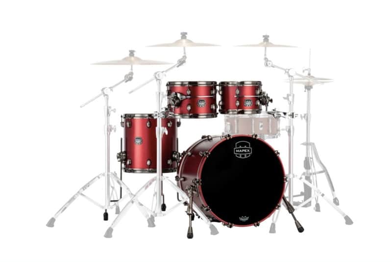 MAPEX IT SE504XBBPA SATURN EVOLUTION BIRCH FUSION 4 PEZZI TUSCAN RED image 1