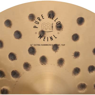 Meinl Pure Alloy Extra Hammered Hi Hat Cymbals 14" image 7