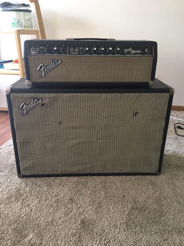 Fender Bandmaster Piggyback blackface guitar amp 1967 image 1