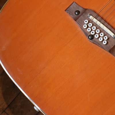 (Players Guitar - Few Lacquer Cracks) Vintage Eko Ranger XII c.1970 image 10