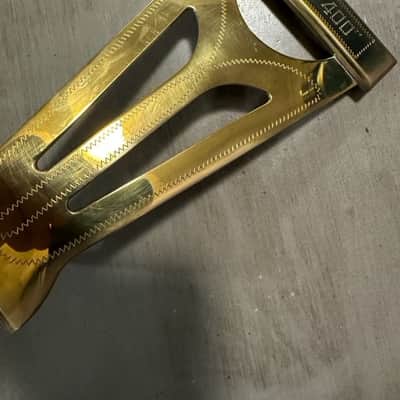 NOS-GIBSON Super 400 “Short” Tailpiece Early 1980’s - Solid Bras Engraved Polished image 10