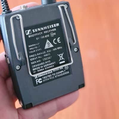 Sennheiser Sennheiser EK 300 IEM G2e Bodypack Receiver Stereo UHF 830-866MHz image 11