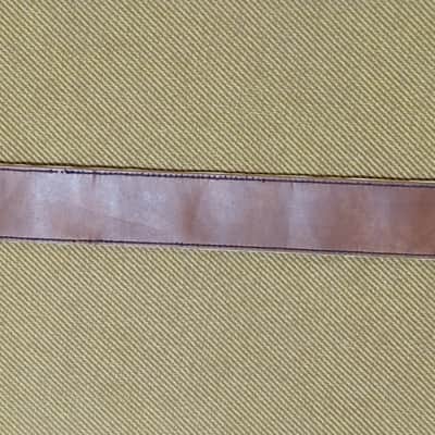 Rare Fender vintage strap 1969/1971 USA White Brown Yellow monogram horizontal logo metal fix EXC +++ image 7