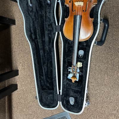Used Copy of Antonius Stradivarius 3/4 Violin Made in Germany w/ Hard Case image 1