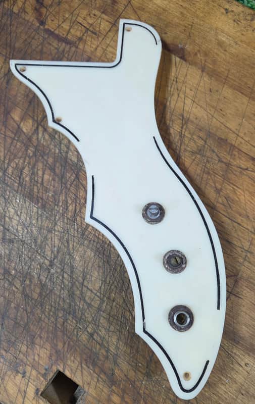 Vintage RARE 1958 Supro Silvertone Belmont Electric Guitar Pickguard Pots Input Jack Luthier Parts image 1