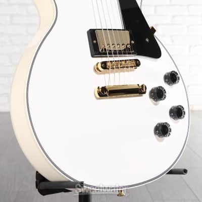 Gibson Custom Les Paul Custom Electric Guitar - Alpine White (LPCAWGH1Ed1) image 5