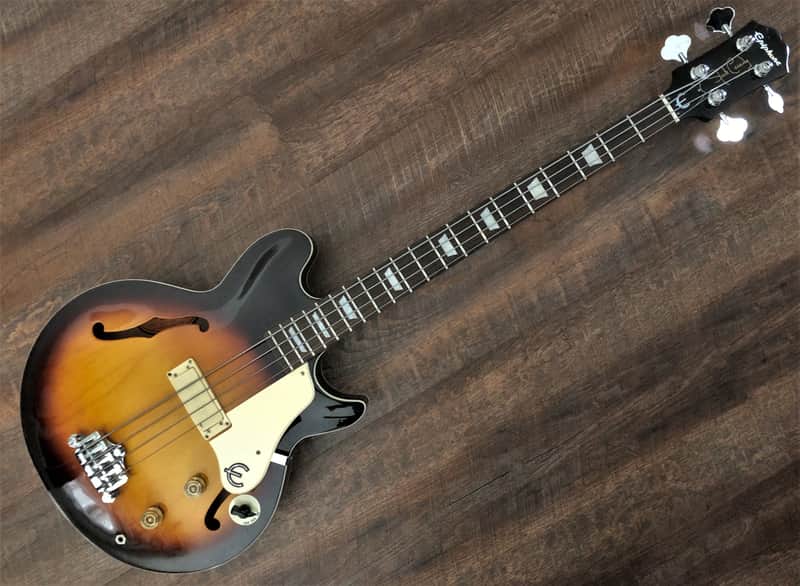 1998 Epiphone Jack Casady Signature Bass Rare Sunburst image 1