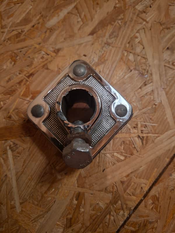 Ludwig Ludwig Bass Drum Tom Mount Diamond Bracket P1610D 1960s - Chrome image 1