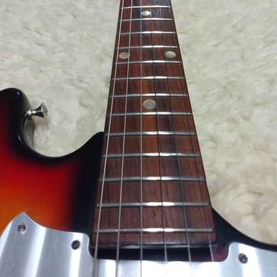 Kingston (Teisco) early 60's Swinger Short Scale 3-Tone Sunburst w/Gig Bag image 6