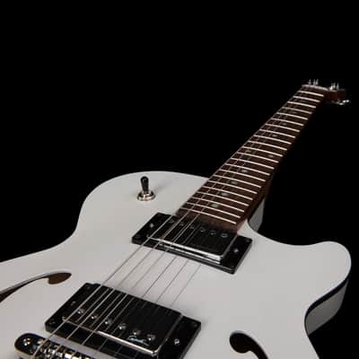 Godin (050222) Montreal Premiere HT Semi-hollow Electric Guitar - Trans White (Open Box) image 8