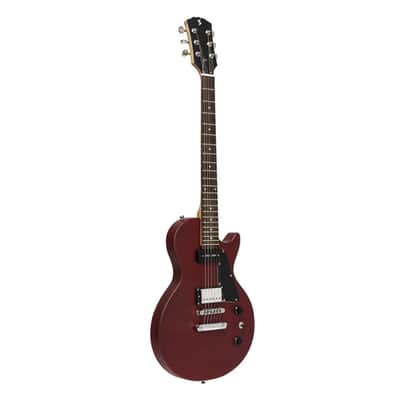 STAGG Standard Series Electric Guitar With Solid Mahogany Body Flat Top CHERRY image 3