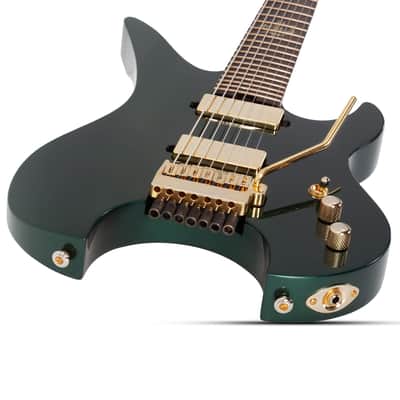 Schecter Synyster Gates Custom-7 TR Signature Headless - Oak Green Metallic image 7